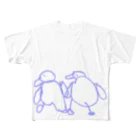 temarinaのおさんぽペンギン フルグラフィックTシャツ