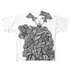 whitefrom036hのfaire la tete フルグラフィックTシャツ