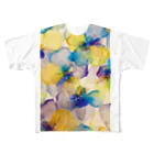 ミドニィー店の水彩画フラワー All-Over Print T-Shirt