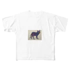 カズイのネコアートのcatpainting フルグラフィックTシャツ