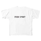 ゲッコー商店のPUSH START フルグラフィックTシャツ