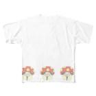 蒼樹のきのこさん　三連 All-Over Print T-Shirt