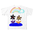 hitomi miyashitaの異色フラワー All-Over Print T-Shirt