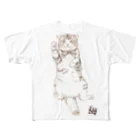 羊毛フェルト作家ちはるのグッズ売り場のスコティッシュ猫のカイ君 All-Over Print T-Shirt