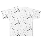 たえこのステーショナリーグレースケール All-Over Print T-Shirt