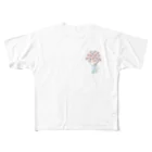 kkotomiiの紫陽花　背景なし フルグラフィックTシャツ