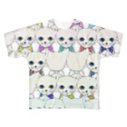 有川屋のご機嫌なねこ(ベビーフェイス) All-Over Print T-Shirt