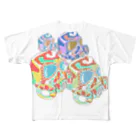 UZUKI  STOREのガスマスクの群れ All-Over Print T-Shirt