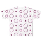 LalaHangeulのはんぐるぐるぐる　ランダム　ピンク All-Over Print T-Shirt
