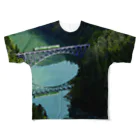 鉄道風景JAPANの只見線 All-Over Print T-Shirt