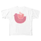 OW STOREの鳥家族 All-Over Print T-Shirt