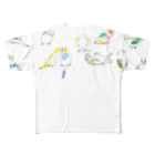 KAERUCAFE SHOPのインコ All-Over Print T-Shirt