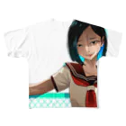 osusowakeの女子校生に睨まれる All-Over Print T-Shirt