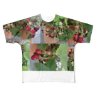 メロンのワイルドストロベリー③(フラワー) フルグラフィックTシャツ