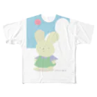 情報電波局の無表情なウサギちゃん All-Over Print T-Shirt