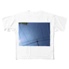 yuppyhappyの晴れ渡る空 フルグラフィックTシャツ