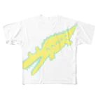 Sizimi_KusodasaのBIG WANI lemon フルグラフィックTシャツ