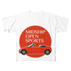 Puuun Shopの赤いオープンカー All-Over Print T-Shirt