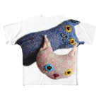 suzuejyaの猫猫ん フルグラフィックTシャツ