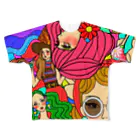 manmonjijiの女の子 フルグラフィックTシャツ