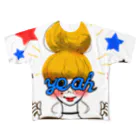 luciolaクリエイターズshopのMESSENGER-GIRL３ All-Over Print T-Shirt