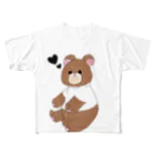 ちぎりパン子の🧸ホワイトくまちゃん🧸 All-Over Print T-Shirt