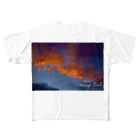 fechi47clubのオレンジ雲 All-Over Print T-Shirt