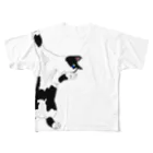 よしだ楽園の飛びかかりハチワレ All-Over Print T-Shirt