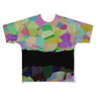 線流のトリックアート的な All-Over Print T-Shirt