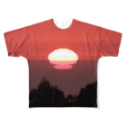 さくぺろの変形夕日 フルグラフィックTシャツ