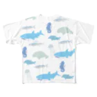 ももろ の海の生き物 フルグラフィックTシャツ