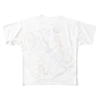 河あショップの架空（ロゴなし） フルグラフィックTシャツ