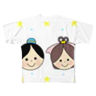 YuuのYuuオリジナルイラスト27 彦星と織姫 All-Over Print T-Shirt