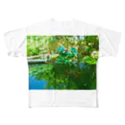 kinseisekiのベトナム緑の楽園-睡蓮- フルグラフィックTシャツ