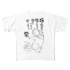 apparecatの踊るあっぱれ猫２ フルグラフィックTシャツ