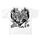 ゴシック屋↣↣ハルのHELL CATS 풀그래픽 티셔츠