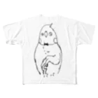 ことり神話製作所のBirds familyパパ All-Over Print T-Shirt