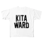 JIMOTOE Wear Local Japanの北区 KITA WARD フルグラフィックTシャツ