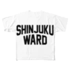 JIMOTOE Wear Local Japanのshinjuku ward　新宿 フルグラフィックTシャツ