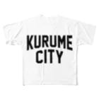 JIMOTO Wear Local Japanのkurume city　久留米ファッション　アイテム フルグラフィックTシャツ