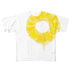 ゆるいイラストのおみせ。のパイナップル All-Over Print T-Shirt