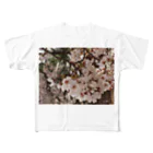 hiroki-naraの桜　サクラ　cherry blossom DATA_P_152　春　spring All-Over Print T-Shirt