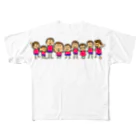 HappyGorillaのハッピーゴリラ　仲間 フルグラフィックTシャツ