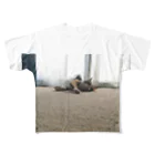 veohの猫のいる生活 All-Over Print T-Shirt