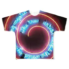 RaRaRa-Designのcircle neon フルグラフィックTシャツ