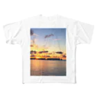 poppo12345の@Maldives sunset All-Over Print T-Shirt