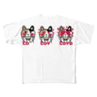 キッズモード某のねこLove フルグラフィックTシャツ