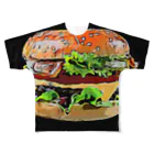 RaRaRa-Designのhamburger フルグラフィックTシャツ