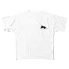 KIOの黒猫 フルグラフィックTシャツ