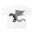 artistZのドラゴン フルグラフィックTシャツ